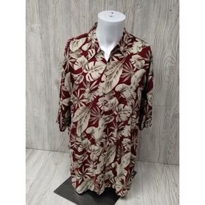 UBC Mens Blue Short Sleeve Hawaiian Shirt - Size XL Casual Fun Pocket travel